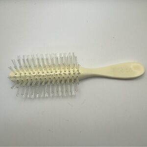 VTG 1980s Avon Natural Performance 8 Row Bristles Half-Round Hair Brush Ivory